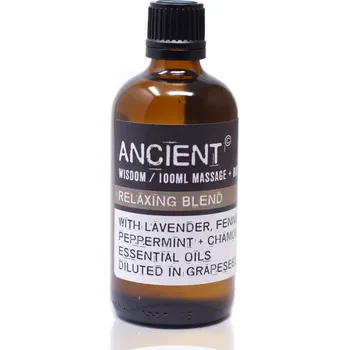 Vonný olej Ancient Wisdom Aroma olej pro masáže a do koupele Relaxační Směs, 100 ml