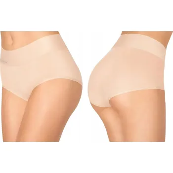 Kalhotky Dámské Kalhotky MARILYN VYSOKÝ PAS z bavlna bambusu JULIA BÉŽOVÁ VELIKOST L