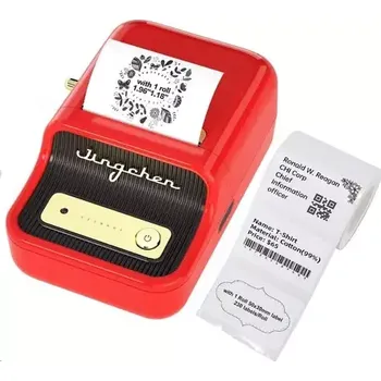 Tiskárna štítků Niimbot B21S Smart červená + role štítků 210ks (1AC13082002)