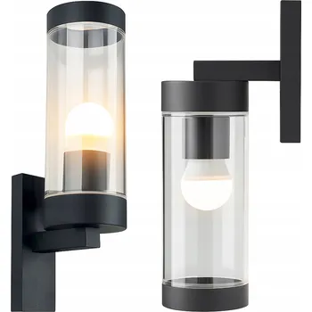 Nástěnné svítidlo XD-QA120B Nástěnné svítidlo E27 LED IP44 Čiré černé