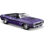 MAISTO 1970 Dodge Challenger R/T Convertible metal fialová 1:24