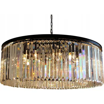 Hereford Kulatý křišťálový lustr 80 cm