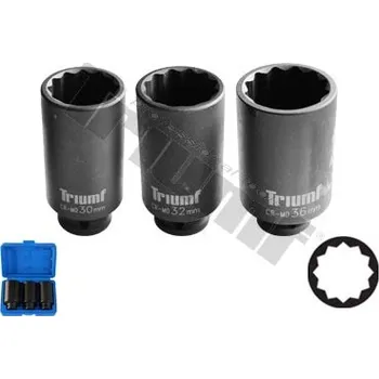 Gola sada Sada kovaných nástrčných hlavic pro poloosy, prodloužená, 1/2" vstup, 3-dílná