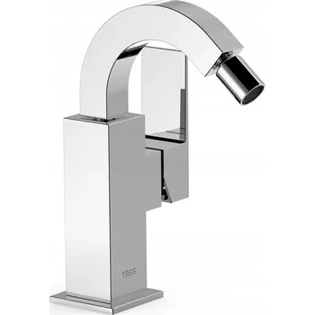 Bidetová baterie TRES Cuadro stříbrná