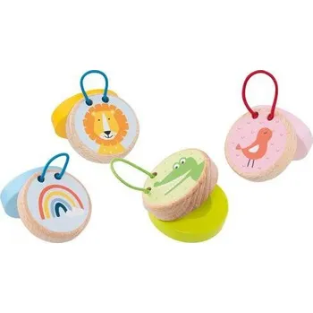 Hudební nástroj pro děti GOKI - Kastaněty (1ks)