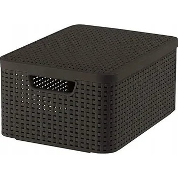 Úložný box CURVER M 18l hnědá Krabička s víkem