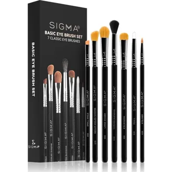 Sigma Beauty Brush Set E65 Small Angle 1 ks + E70 Medium Angled Ahading 1 ks + E60 Large Shader 1 ks + E05 Eyeliner 1 ks + E40 Tapered Blending Brush štětec na stínování a přechody 1 ks + E55 Eye Shading Brush štětec na stínování a přechody 1 ks + E30 Pen