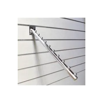 Prodejní regál SLAT vodopád PRO 10 kuliček 450 mm 25°, chrom