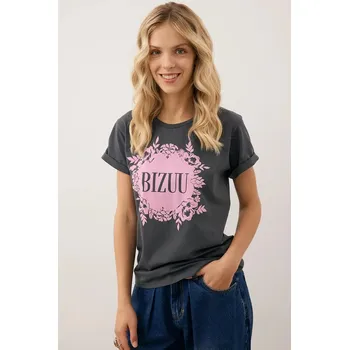 Pánské tričko Tričko Bizuu IOLA IOLA.GRAFITOWY šedá 90X, vel. 34