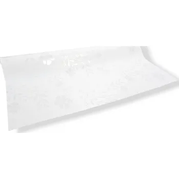 Stuha Floristická fólie 50cm x 9m design květu 1 bílá