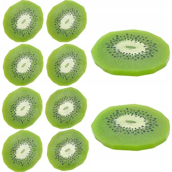 Obraz Dekorativní plátky kiwi, ovocná rekvizita pro fotografování, dekorace na sladký stůl