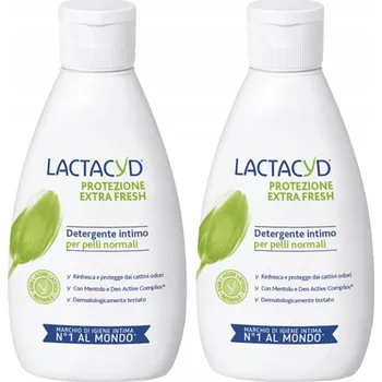 2x Jemný gel pro intimní hygienu Lactacyd Extra Fresh 200 ml