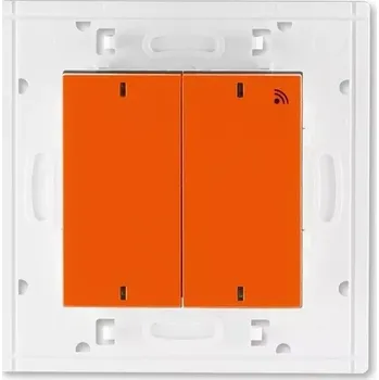 vypínač Vysílač RF dvojnásobný, nástěnný, 3299H-A11908 66, ABB, Levit®, oranžová / kouřová černá (ABB, Levit®, oranžová / kouřová černá)