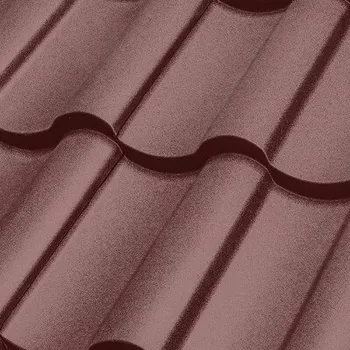 plechová krytina SATJAM střešní krytina Arad Modul 2M PURMAT RAL 8017 hnědá