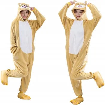 Dámské pyžamo PES AKITA SHIBA Pejsek Pes Převlek PYŽAMO Kigurumi Onesie 146