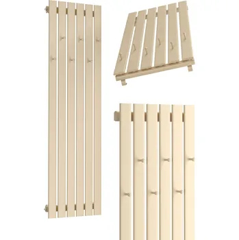 Radiátor Koupelnový radiátor vodní Pro-Term 837 W 450 x 1400 mm béžový