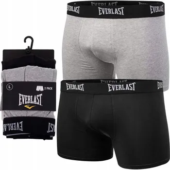 Pánské spodní prádlo Pánské bavlněné slipy EVERLAST Boxerky, balení 2 kusů, sada XXL