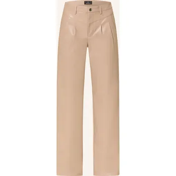 Dámské kalhoty Monari Dámské Kalhoty V Koženém Vzhledu, béžová, 34