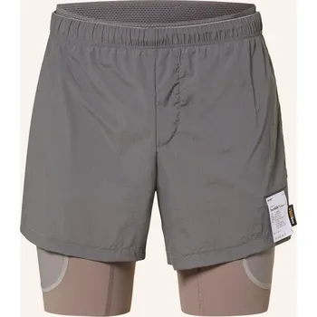Pánské kraťasy Satisfy Pánské Běžecké Šortky 2V1 Techsilk™ Cordura®, šedá, 54