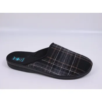 Pánské pantofle Pánské pantofle přezůvky ADANEX Per Pedes 29874 šedočerné káro velikost: 42