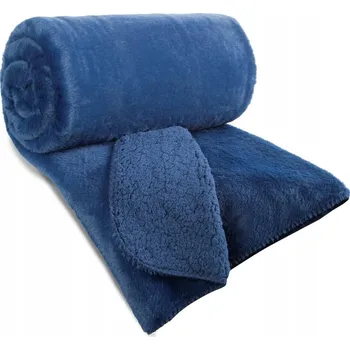 Přehoz na lůžko Přehoz na postel Eurofirany polyester 220 cm x 240 cm modrý