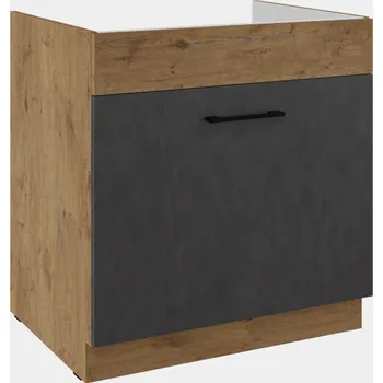 Kuchyňská skříňka Spodní skříňka pod dřez se šuplíkem Premium Box 80 ZL 1S BB Vigo matera/dub lancelot