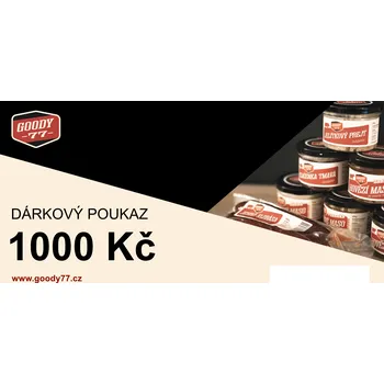 Dárkový potravinový koš Goody 77 Dárkový poukaz 1000 Kč