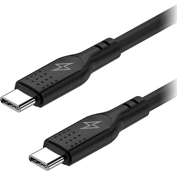 Datový kabel AlzaPower SilkCore USB-C / USB-C 2.0 5A, 240W, 1m, černý