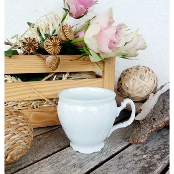 BERNADOTTE šálek 240 ml, bílá, Thun 1794 (Porcelánový šálek na kávu 2. jakost)