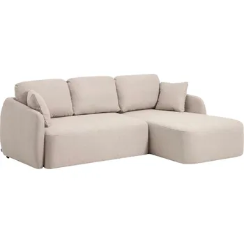 Pohovka Kave Home Béžová rozkládací pohovka Laira 246 cm, pravá