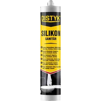 stavební silikon Den Braven Distyk Line sanitární silikon 280 ml bílý