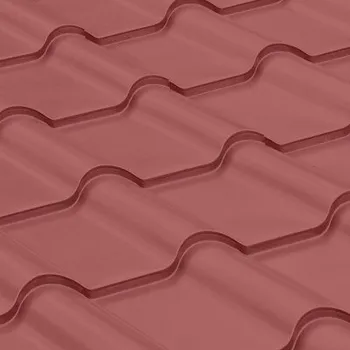 plechová krytina SATJAM střešní krytina Grande Plus PE25 RAL 3009 oxidovaná červená