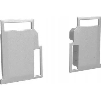 Příslušenství pro LED osvětlení Stříbrná záslepka profilu CR4 pro montáž fotovoltaických systémů