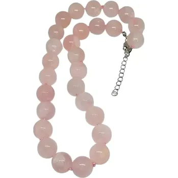 Šperk Růženínový náhrdelník z kuliček 14 mm – chirurgická ocel & elegance