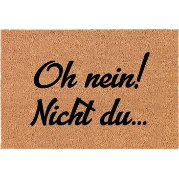 Rohožka Kokosová rohožka před dveře | Vtipná "O Ne, Ty!" Dárek 40x60 cm