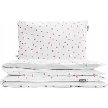 Povlečení Sada Povlečení Simple Fialové Kytičky - 220x200 cm + 2x 80x70 cm - MUML