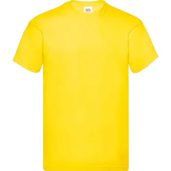 Pánské tričko PÁNSKÉ TRIČKO FRUIT OF THE LOOM TRIČKO ŽLUTÉ M