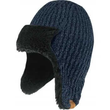 Čepice NANDY Pánská teplá zimní Čepice USZATKA tmavě modrá