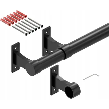 Madlo do koupelny Madlo Artest kovové černé matné průměr 32 mm 200 cm