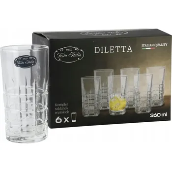 Sklenice Sklenice na nápoje Festa Italia 340 ml 6 ks