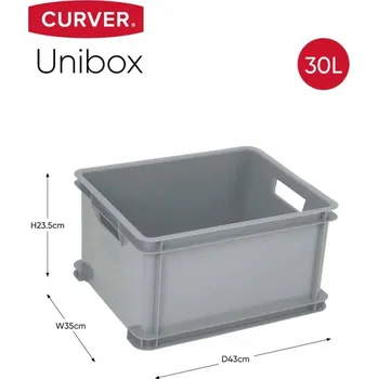 Úložný box Úložný box Curver Unibox šedý 30 l