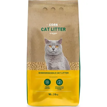 Podestýlka pro kočku Kukuřičné stelivo pro kočky by Amazon Cat Litter 10 l / 6kg