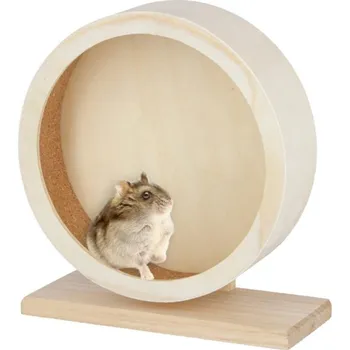Tiché dřevěné kolečko pro malé křečky, myšky Trixie průměr 21 cm