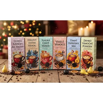 Káva LIPOO VÁNOČNÍ DÁRKOVÝ SET ZRNKOVÝCH KÁV