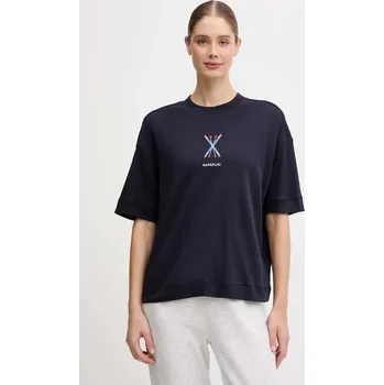 Dámské tričko Bavlněné tričko Napapijri S-Irto dámské, tmavomodrá barva, NP0A88SO1761 59X, vel. XS