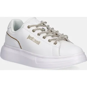Dámské tenisky Kožené tenisky Just Cavalli dámské, bílá barva, 79RA3SB1ZPB59003 00X, EUR 41