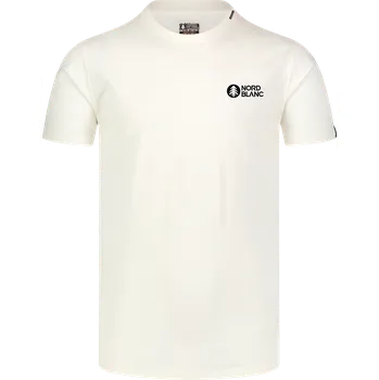 Pánské tričko Pánské triko NORDBLANC RUMBLE NBSMT8160 KRÉMOVĚ BÍLÁ S