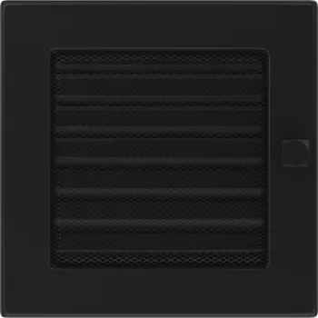 Větrací mřížka Mřížka 17x17 černá se žaluzií 17CX