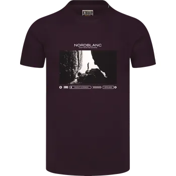 Pánské tričko Pánské triko NORDBLANC ALONE NBSMT8149 HNĚDÁ L