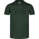 Pánské triko NORDBLANC SUCCEED NBSMT8158 TMAVĚ ZELENÁ S